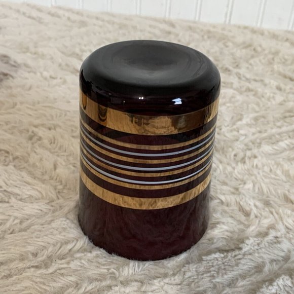 Vintage Bohemian Czech Glass Borske Sklo Amethyst Decanter & 5 Tumbler Glasses - Picture 5 of 15